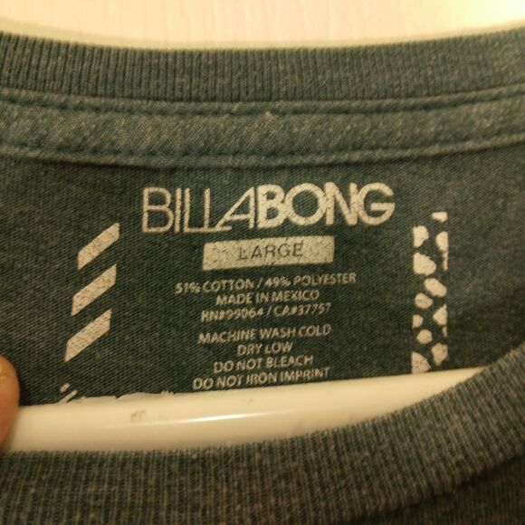 Billabong tshirt mens L Large blue graphic logo tee short sleeve surf skate - Picture 8 of 9